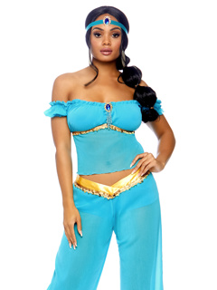 Arabian Beauty Costume - L - Turquoise