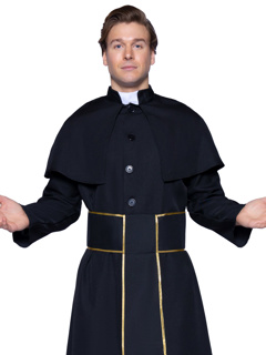 Men's Priest Costume - M/L - Black