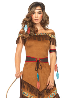 Native Princess Costume - S/M - Brown