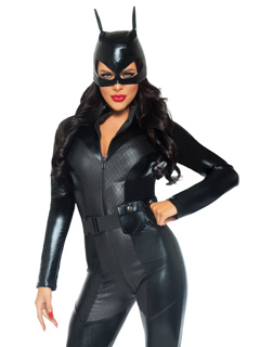 Captivating Crime Fighter Costume - L - Black