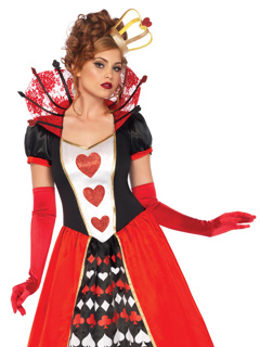 Deluxe Queen Of Hearts Costume - S - Multicolour