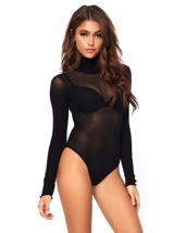 All Mine Long Sleeved Opaque Bodysuit
