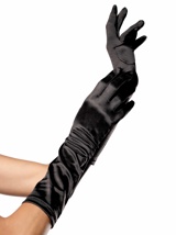 Satin Elbow Length Costume Gloves