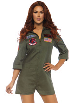 Top Gun Costume Romper Flight Suit