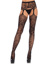 Chelsea Floral Lace Stockings - O/S - Black