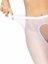 Ginny Fishnet Crotchless Pantyhose - O/S - White