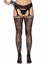 Karina Lace Garter Belt Stockings - O/S - Black