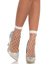 Mara Diamond Net Ankle Socks - O/S - White