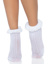 Riley Crochet Anklets - O/S - White