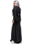 High Slit Floor Length Bodycon Gothic Dress - S/M - Black