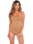 Basic Low Back Seamless Cheeky Bodysuit - S/M - Nude