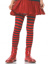 Ana Children's Striped Tights - M - Black/Red