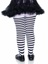 Ana Children's Striped Tights - M - Black/White