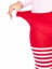 Ana Children's Striped Tights - L - Red/White