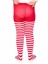 Ana Children's Striped Tights - XL - Red/White