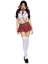 Miss Prep School Costume - S/M - Red/White