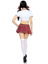 Miss Prep School Costume - S/M - Red/White