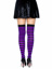 Cari Striped Stockings - O/S - Black/Purple
