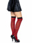 Cari Striped Stockings - O/S - Black/Red