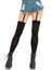 Yuli Garter Thigh High Stockings - O/S - Black