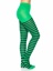 Jada Striped Women's Tights - O/S - Black/Green