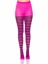 Jada Striped Women's Tights - O/S - Black/Neon Pink