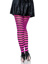 Jada Striped Women's Tights - O/S - Black/Neon Pink