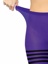 Jada Striped Women's Tights - O/S - Black/Purple