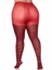 Plus Jada Striped Women's Tights - 1X/2X - Black/Red
