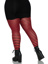 Plus Jada Striped Women's Tights - 1X/2X - Black/Red