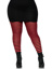 Plus Jada Striped Women's Tights - 3X/4X - Black/Red