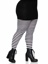 Plus Jada Striped Women's Tights - 3X/4X - Black/White
