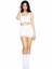 Ultra-Soft Cozy Knit Lingerie Sleepwear - S/M - White