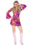 Hippie Girl Costume - S/M - Multicolour