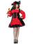 Plus Vixen Pirate Wench Costume - 3X/4X - Red/Black