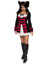 Charming Pirate Captain Costume - L - Black/Red