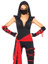 Deadly Ninja Costume - M - Black/Red