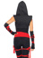 Deadly Ninja Costume - S - Black/Red