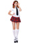 Private School Sweetie Costume - L - White/Red
