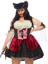 Plus Wicked Waters Wench Costume - 1X/2X - Black