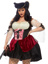Plus Wicked Waters Wench Costume - 1X/2X - Black