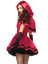 Gothic Red Riding Hood Costume - S - Red/White