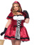 Plus Gothic Red Riding Hood Costume - 3X/4X - Red/White