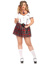 Plus Boarding School Flirt Costume - 1X/2X - Red/White