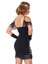 Speakeasy Sweetie Flapper Costume - L - Black/Gold