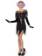 Foxtrot Flirt Flapper Costume - L - Black