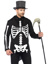 Men's Bone Daddy Skeleton Costume - XL - Black/White