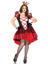 Plus Royal Red Queen Costume - 3X/4X - Black/Red