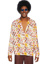 Men's 1970s Floral Disco Costume Shirt - M/L - Multicolour