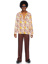 Men's 1970s Floral Disco Costume Shirt